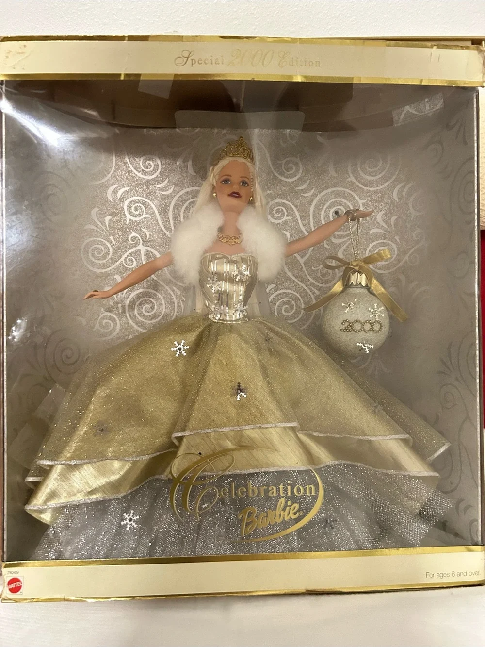 Hallmark Gold and White Celebration Holiday Barbie